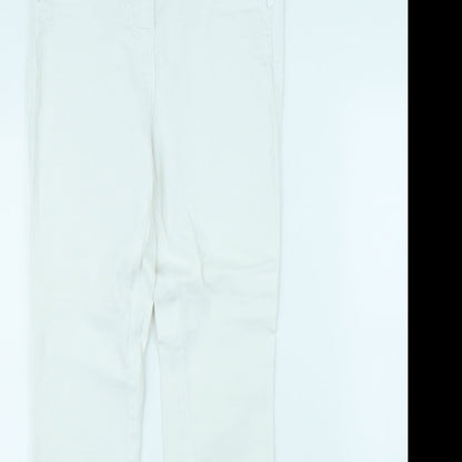 NEXT Womens White   Skinny Jeans Size 8 L30 in