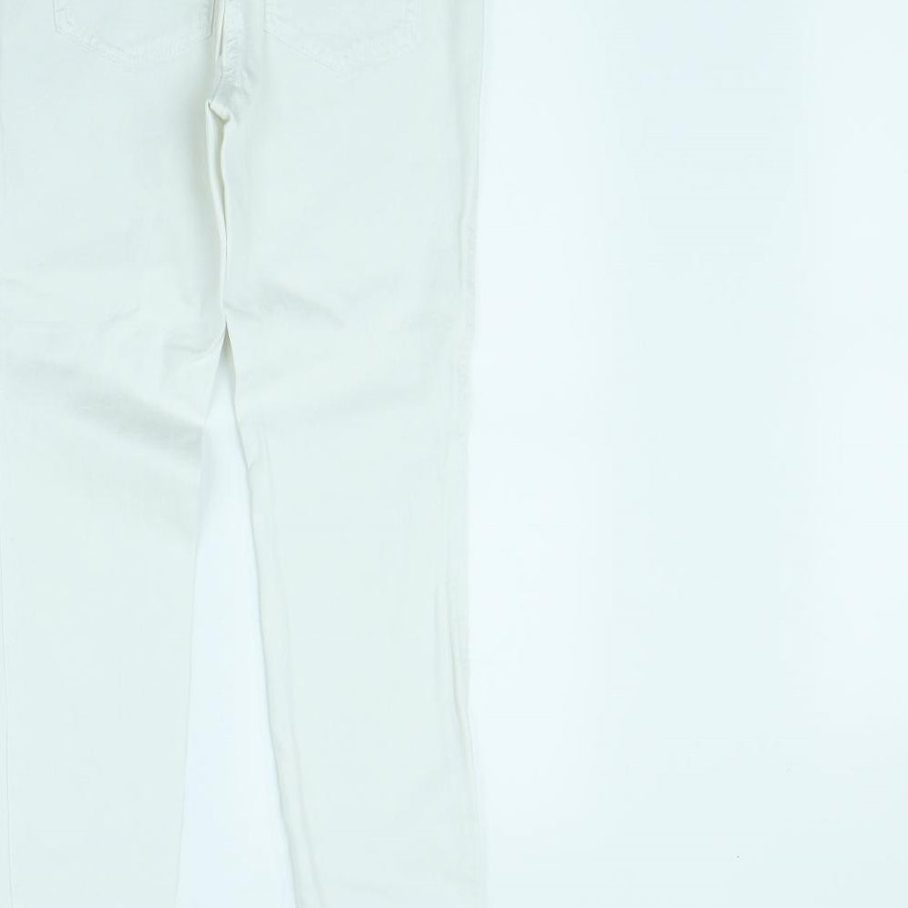 NEXT Womens White   Skinny Jeans Size 8 L30 in