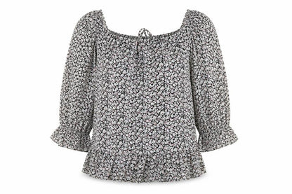 Missguided Womens Multicoloured Floral  Tunic Blouse Size 6