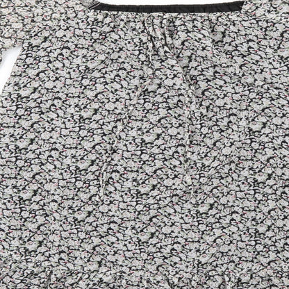 Missguided Womens Multicoloured Floral  Tunic Blouse Size 6