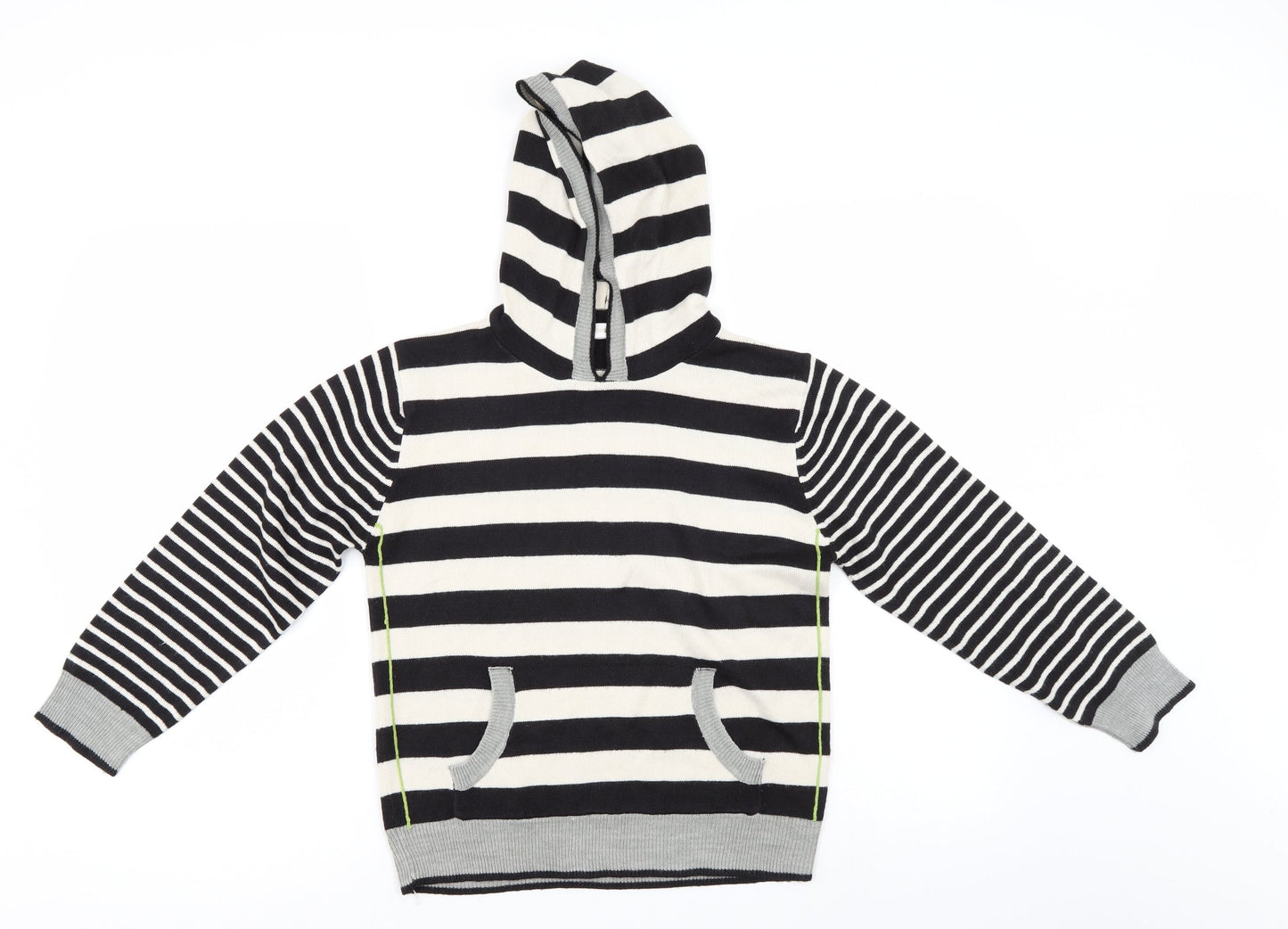 Ethel Austin Girls Multicoloured Striped  Pullover Hoodie Size 8-9 Years