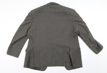 Mens UK Size  Brook Taverner Regular Grey Suit Jacket