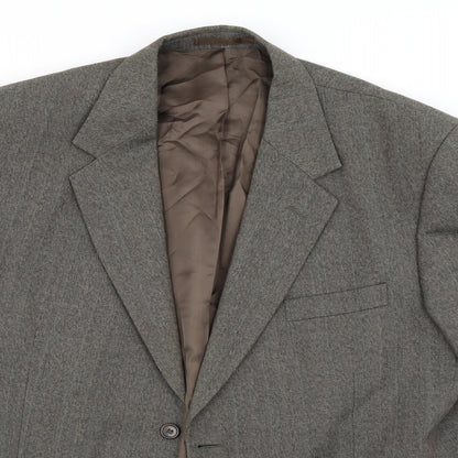 Mens UK Size  Brook Taverner Regular Grey Suit Jacket