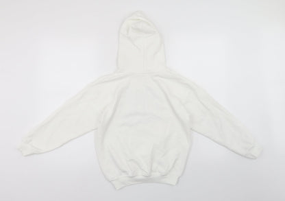 Womens White   Pullover Hoodie Size XS