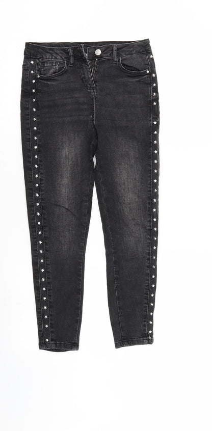 I love girls wear Girls Black  Denim Skinny Jeans Size 10 Years