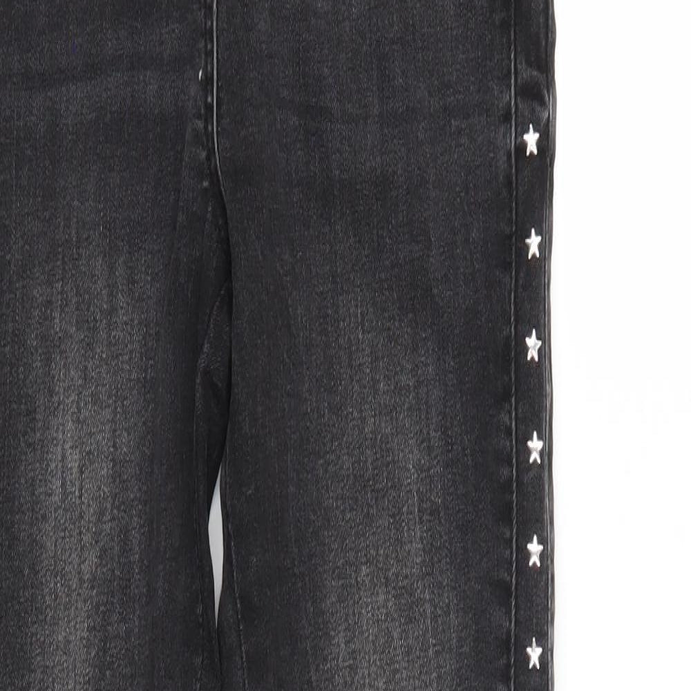I love girls wear Girls Black  Denim Skinny Jeans Size 10 Years