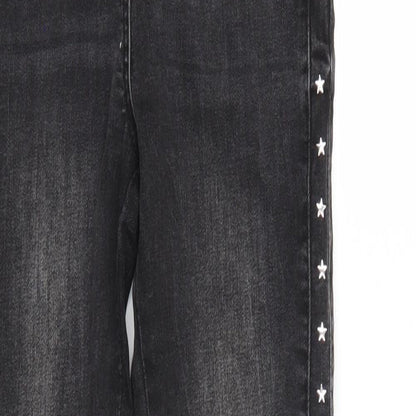 I love girls wear Girls Black  Denim Skinny Jeans Size 10 Years