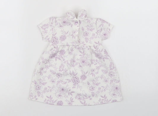 TU Girls Multicoloured Floral  T-Shirt Dress  Size 3-6 Months