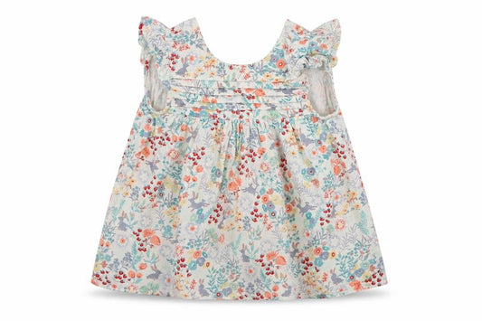 M&S Girls Multicoloured Floral  T-Shirt Dress  Size 3-6 Months