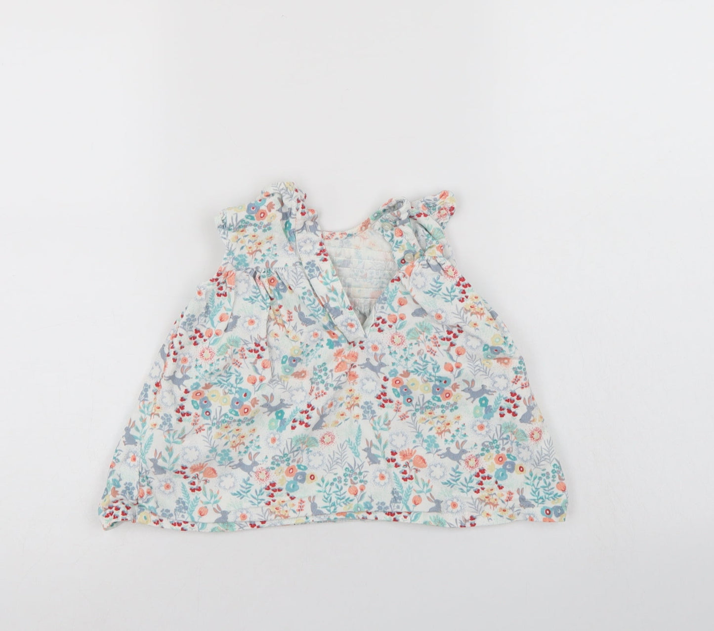 M&S Girls Multicoloured Floral  T-Shirt Dress  Size 3-6 Months