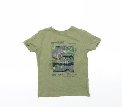Next 82 Boys Green   Basic T-Shirt Size 6 Years