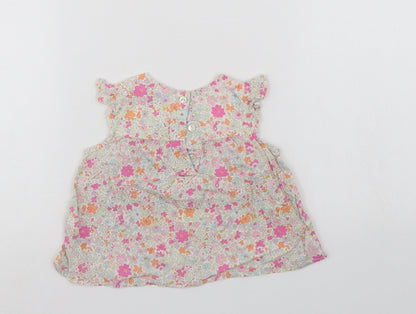 NEXT Girls Multicoloured Floral  Tank Dress  Size 6-9 Months