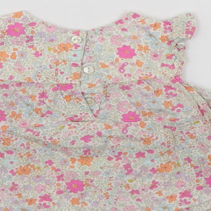 NEXT Girls Multicoloured Floral  Tank Dress  Size 6-9 Months