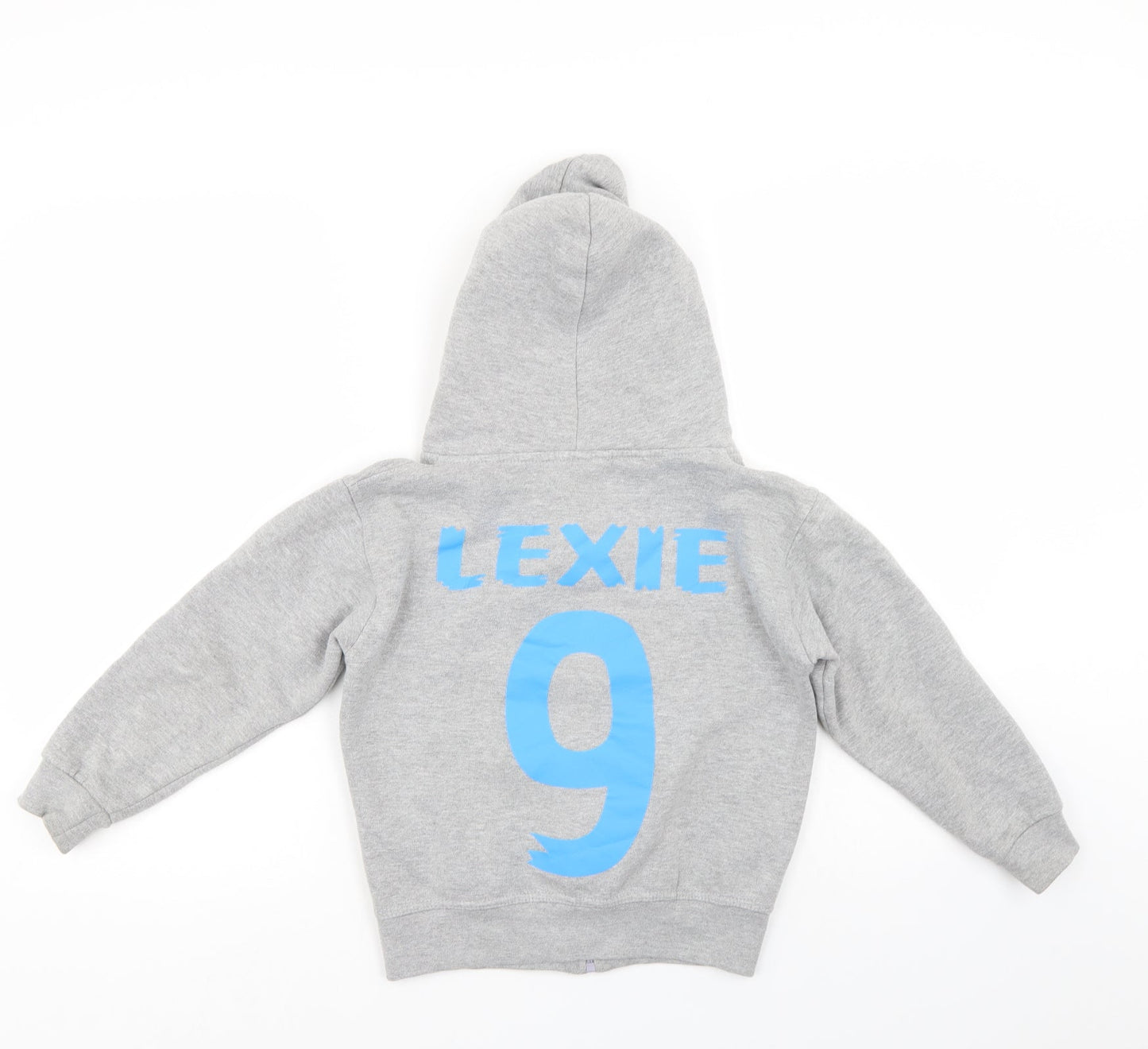 Wrap Girls Grey   Full Zip Hoodie Size 7-8 Years