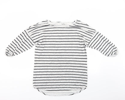 Divided Womens Red Striped  Pullover Jumper Size M