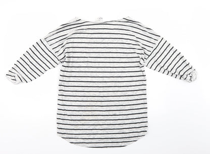 Divided Womens Red Striped  Pullover Jumper Size M