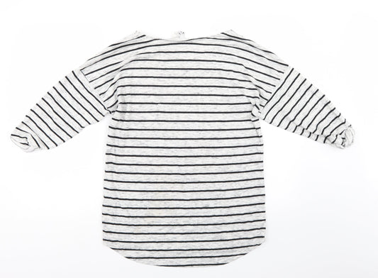 Divided Womens Red Striped  Pullover Jumper Size M