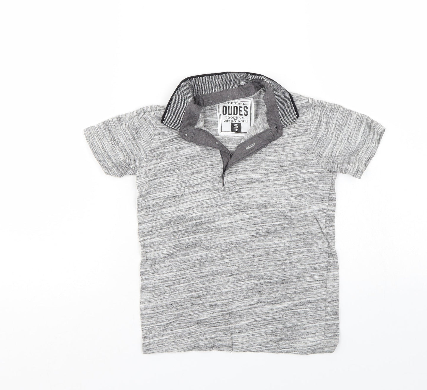 Dudes Boys Grey   Basic Polo Size 5 Years