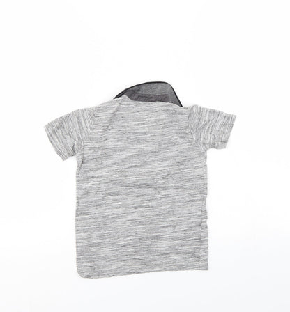Dudes Boys Grey   Basic Polo Size 5 Years