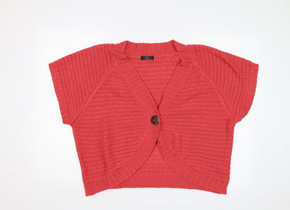 BM Womens Pink   Cardigan Jumper Size XL