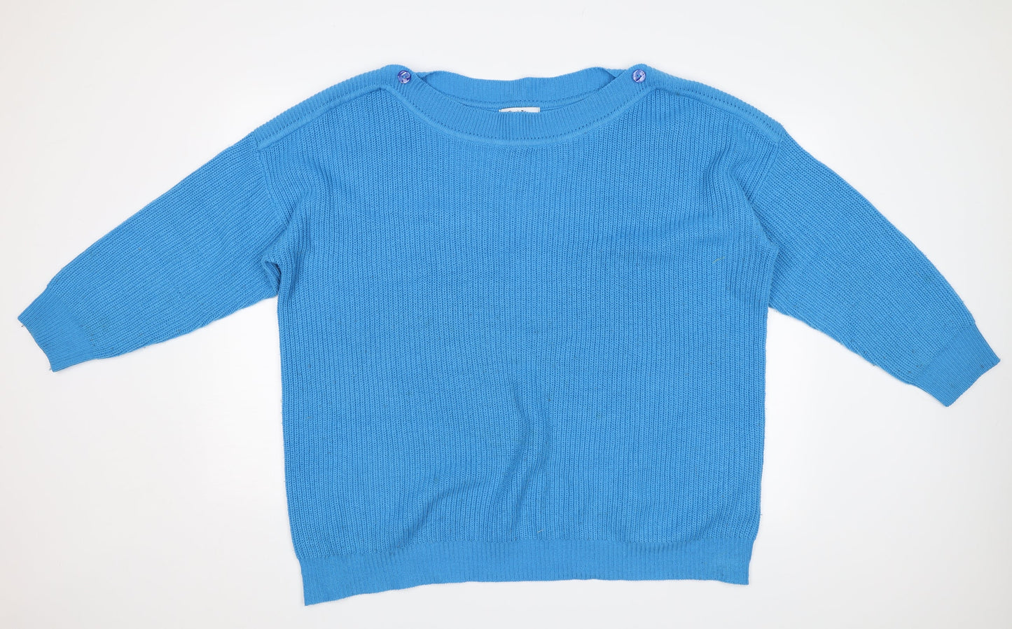 Simple Be Womens Blue   Pullover Jumper Size L