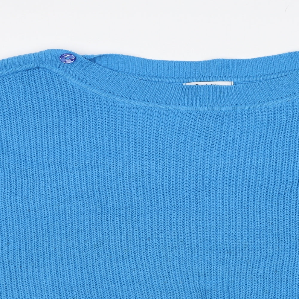 Simple Be Womens Blue   Pullover Jumper Size L