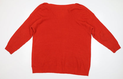 Simply Be Womens Red   Pullover Jumper Size L