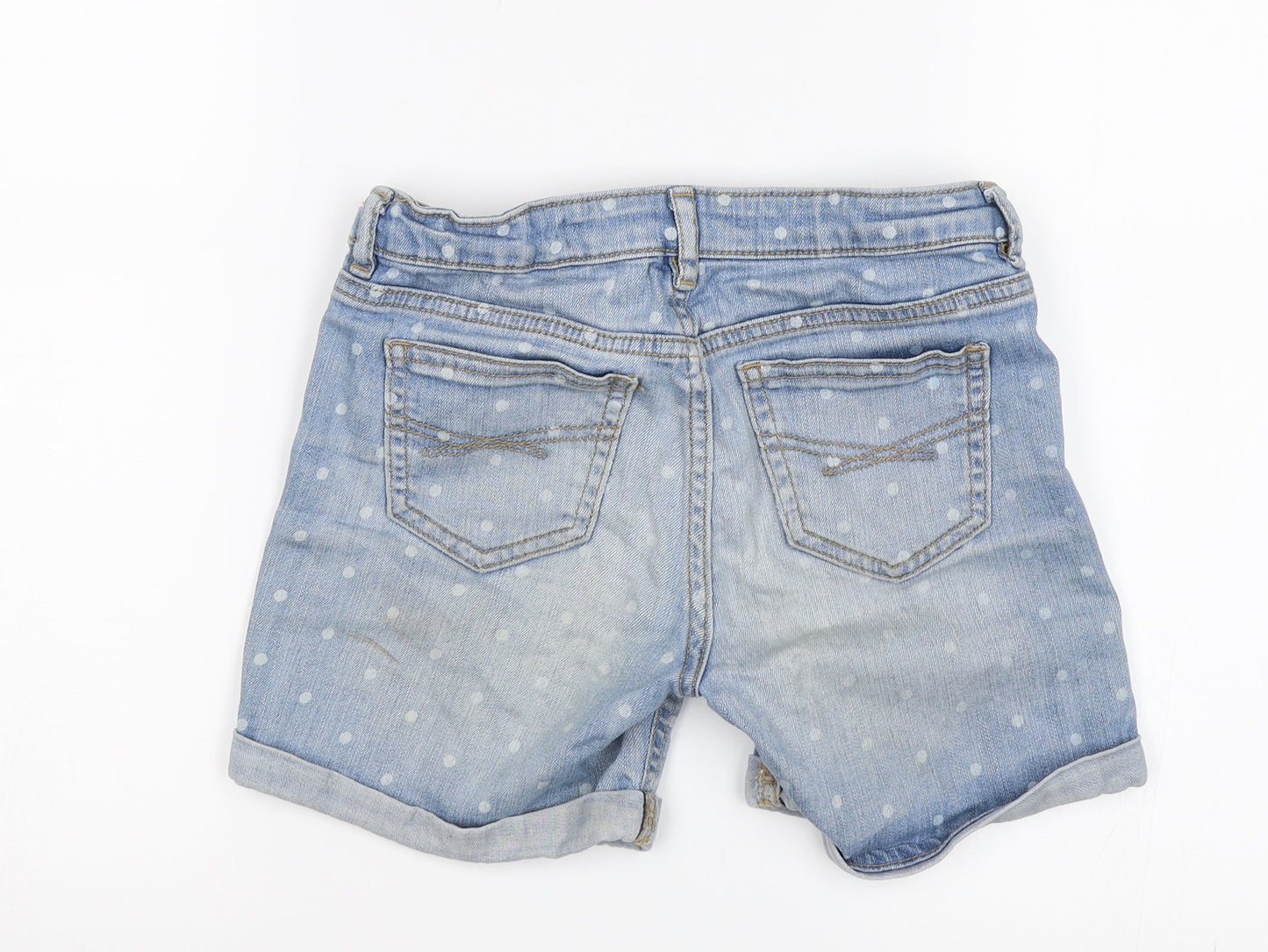Gap Girls Blue Polka Dot  Cut-Off Shorts Size 10 Years