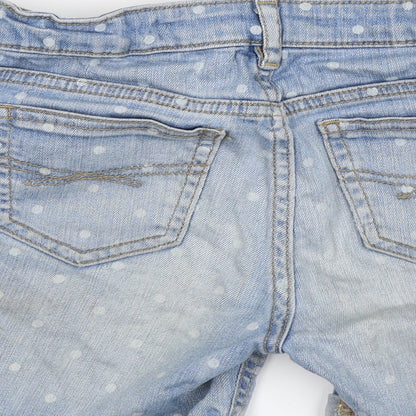 Gap Girls Blue Polka Dot  Cut-Off Shorts Size 10 Years