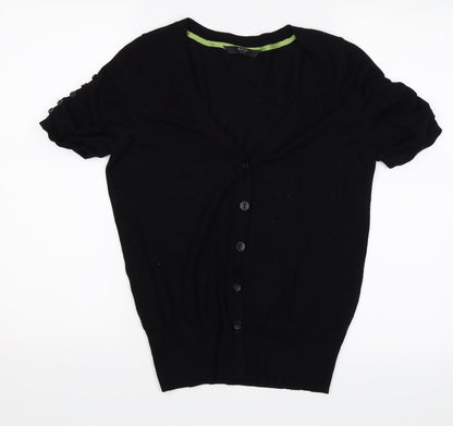 Womens UK Size 10 Preworn Black Basic Blouse