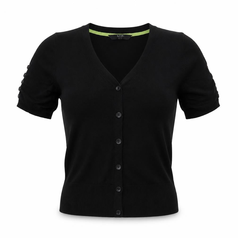 Womens UK Size 10 Preworn Black Basic Blouse