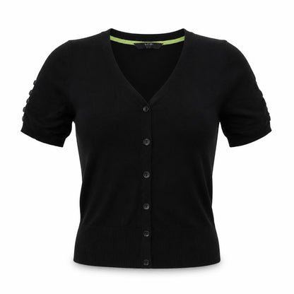 Womens UK Size 10 Preworn Black Basic Blouse