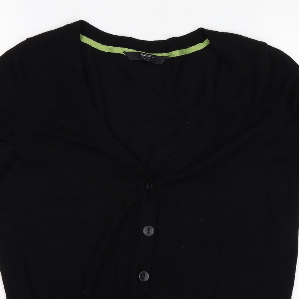 Womens UK Size 10 Preworn Black Basic Blouse