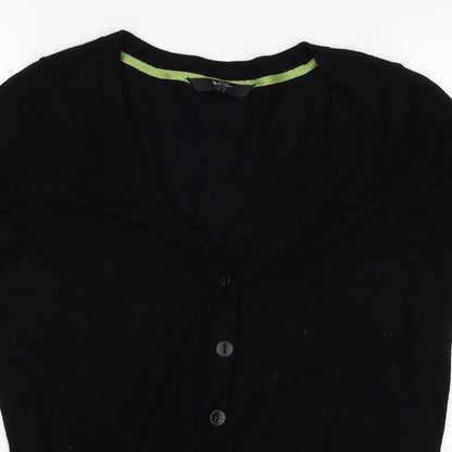 Womens UK Size 10 Preworn Black Basic Blouse