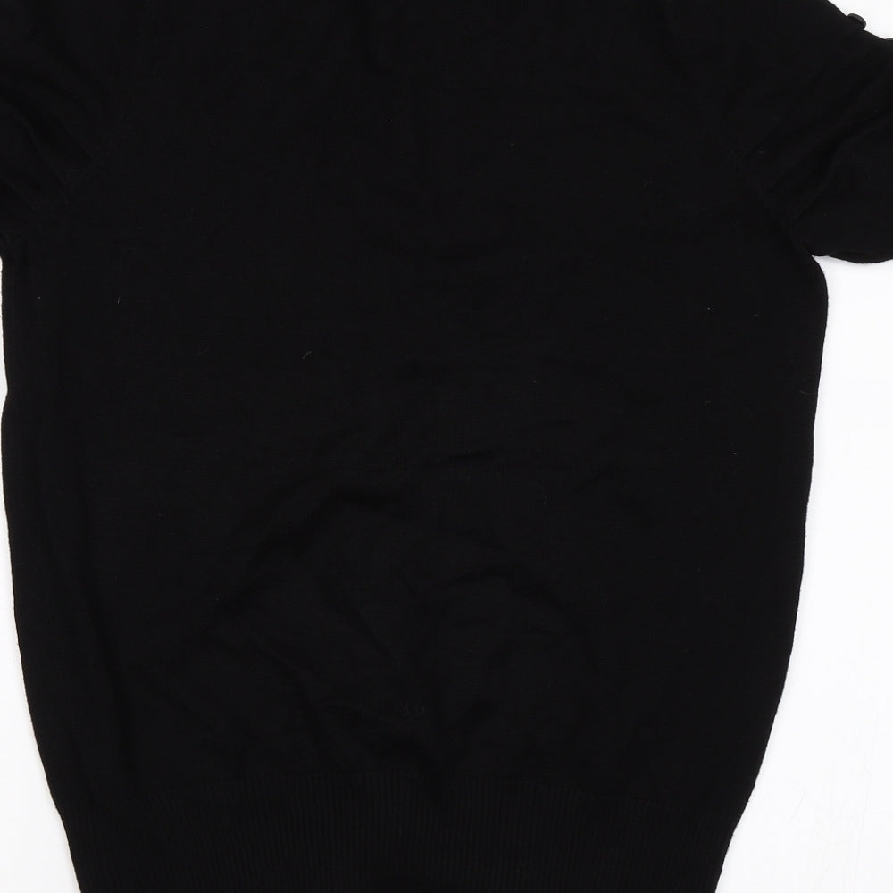 Womens UK Size 10 Preworn Black Basic Blouse