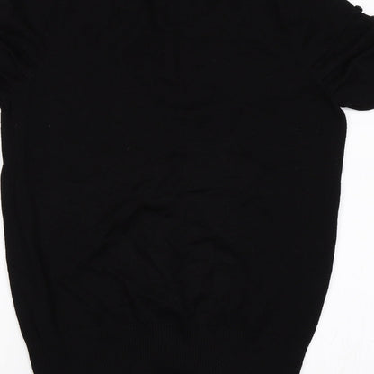 Womens UK Size 10 Preworn Black Basic Blouse