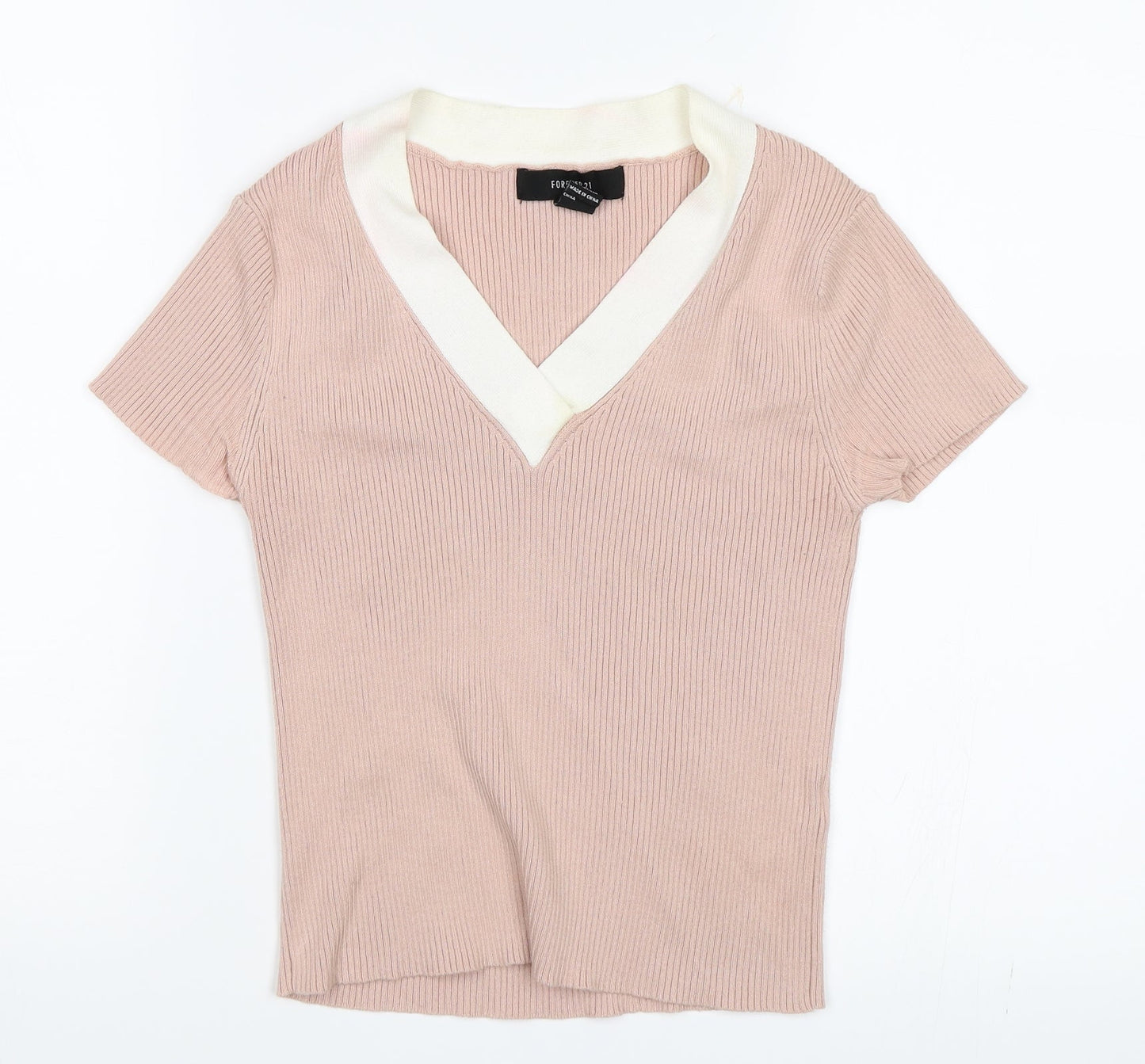 FOREVER 21 Womens Pink   Basic Blouse Size M
