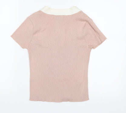 FOREVER 21 Womens Pink   Basic Blouse Size M