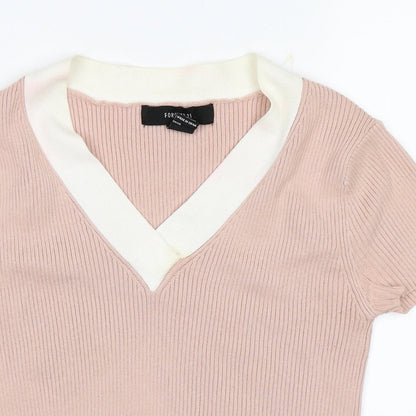 FOREVER 21 Womens Pink   Basic Blouse Size M