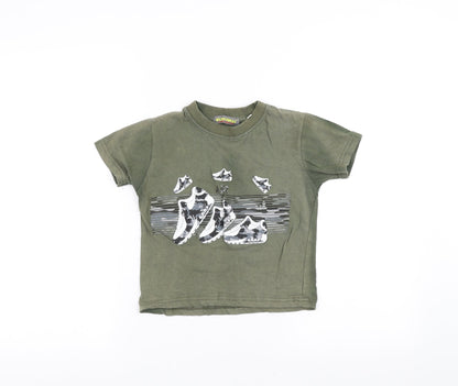 weatherwear Boys Green   Basic T-Shirt Size 3-4 Years