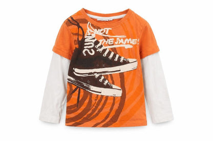 Preworn Girls Orange   Basic T-Shirt Size 3 Years