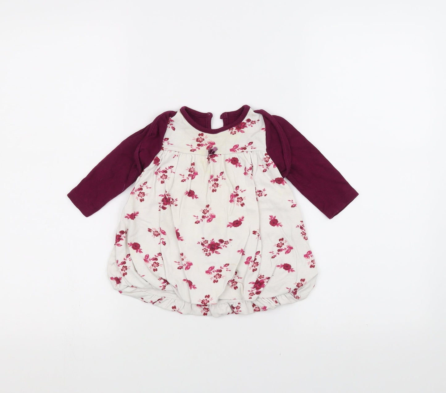 George Baby White Floral  A-Line  Size 3-6 Months
