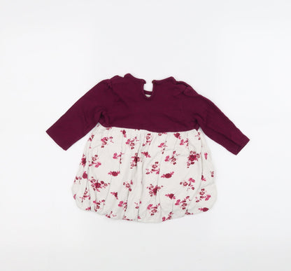 George Baby White Floral  A-Line  Size 3-6 Months