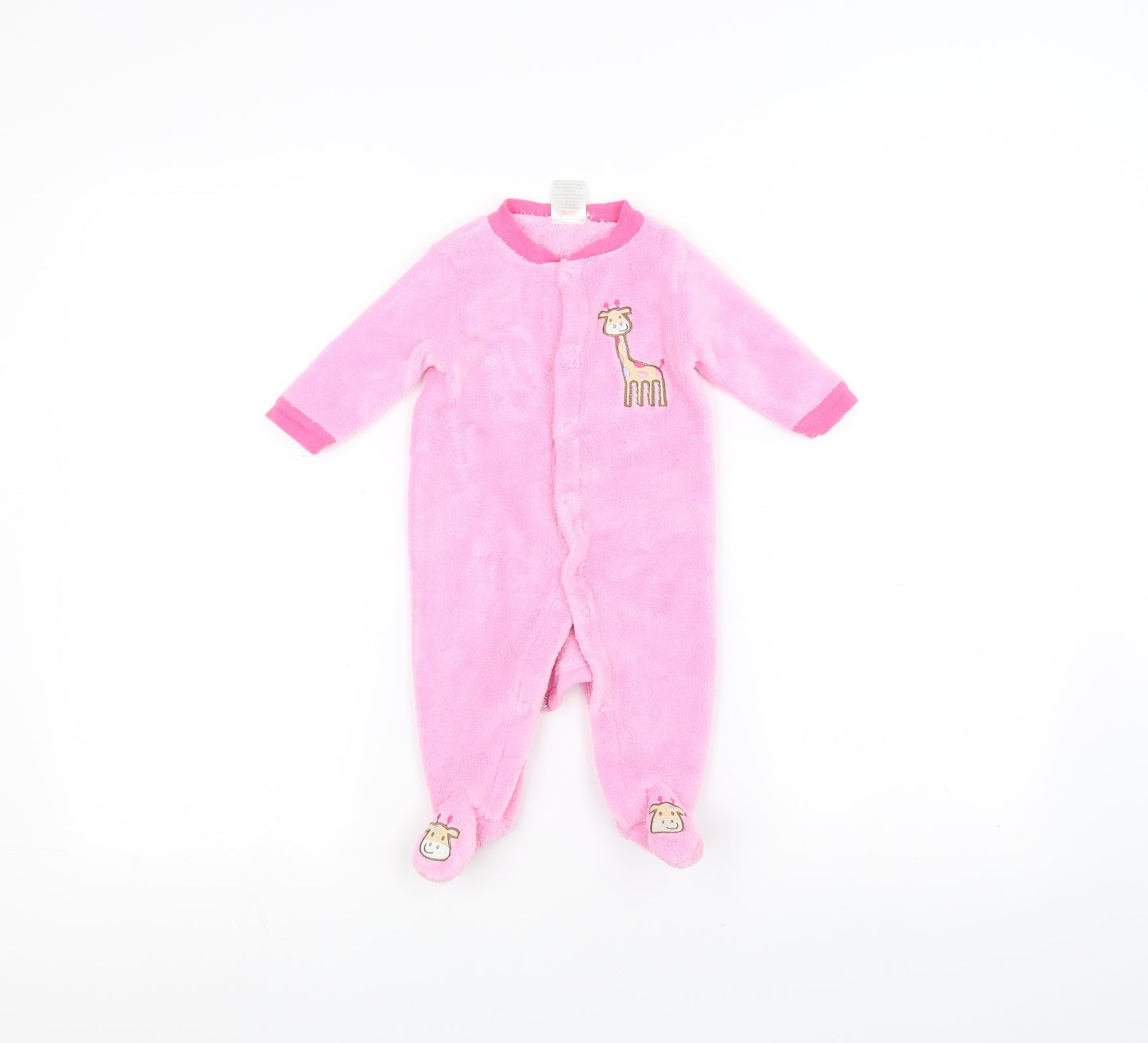BabyGear Baby Pink Solid  Babydoll One Piece Size 0-3 Months
