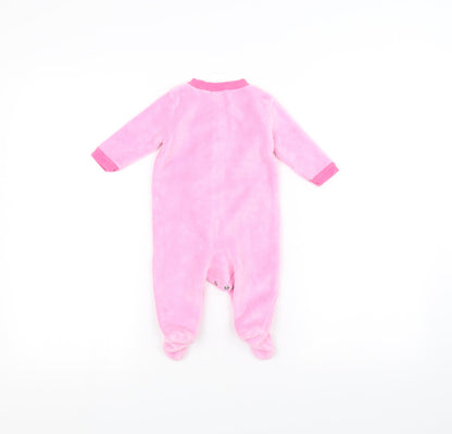 BabyGear Baby Pink Solid  Babydoll One Piece Size 0-3 Months