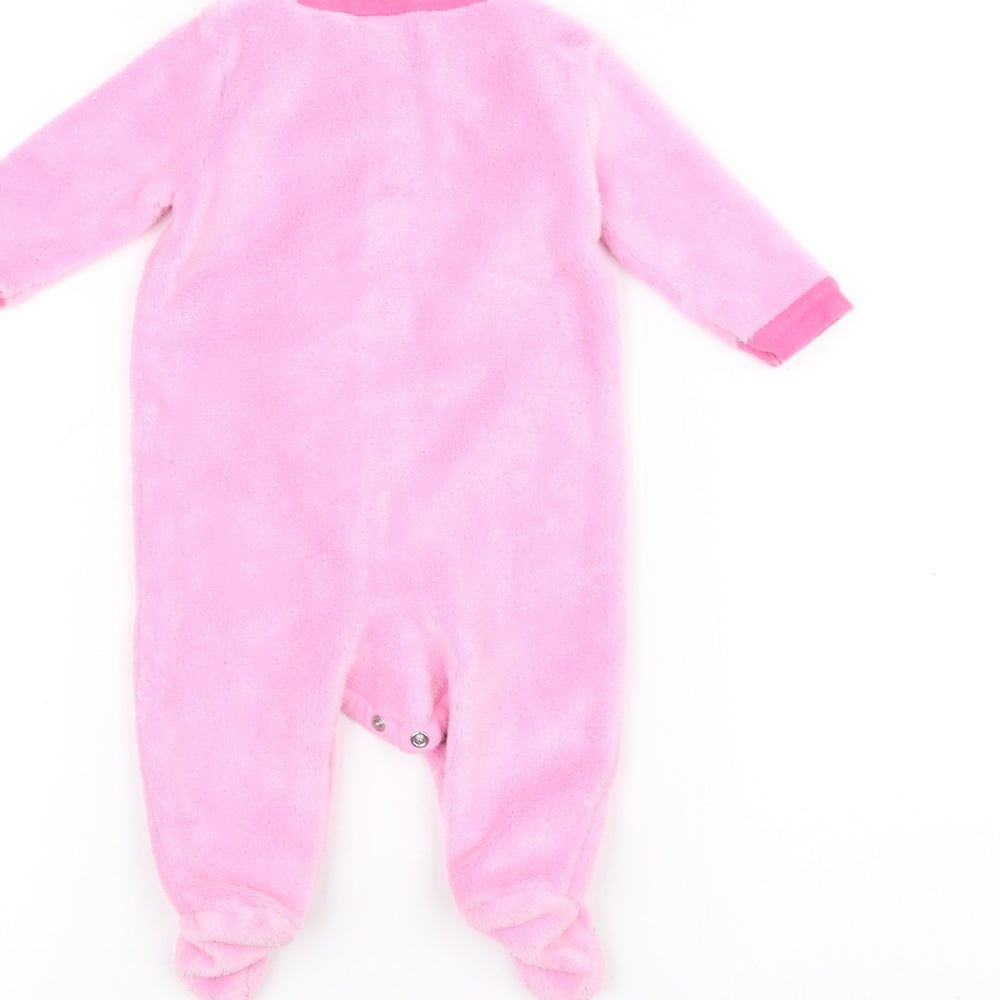 BabyGear Baby Pink Solid  Babydoll One Piece Size 0-3 Months