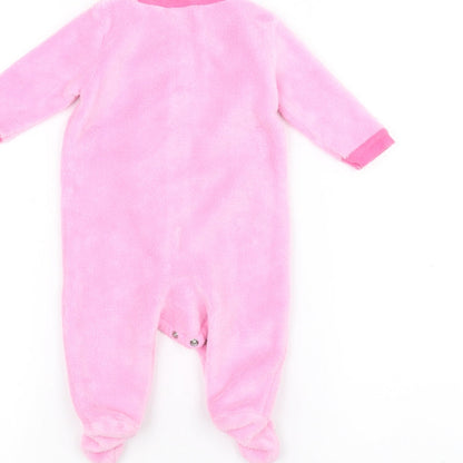 BabyGear Baby Pink Solid  Babydoll One Piece Size 0-3 Months