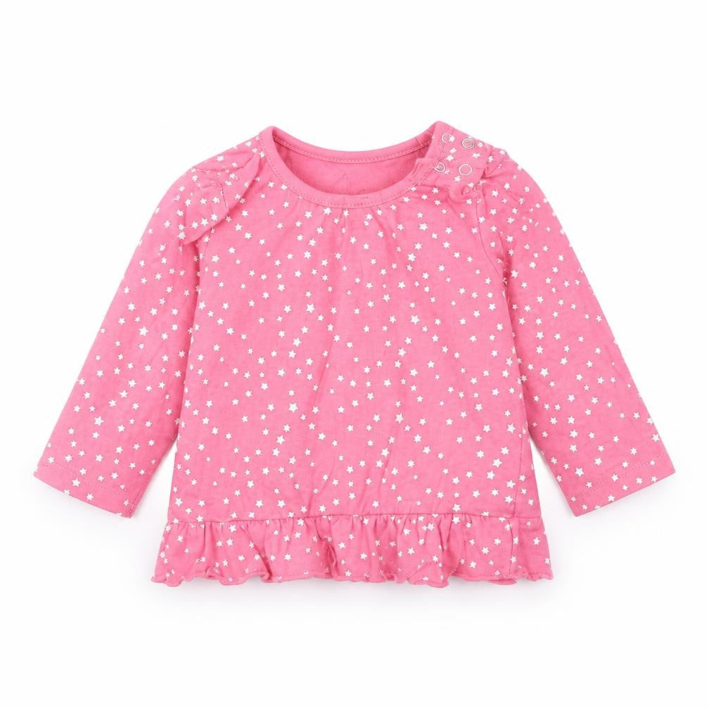 Early Days Baby Pink Polka Dot  Basic T-Shirt Size 3-6 Months