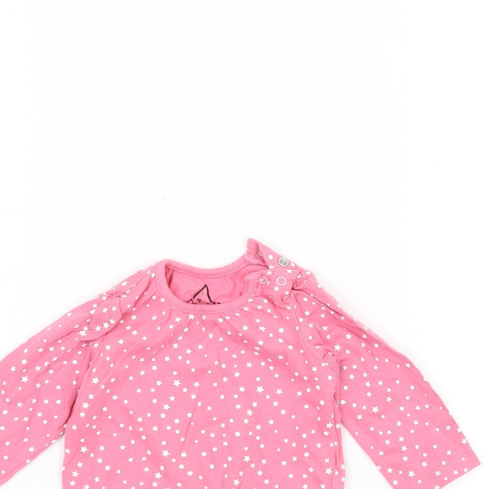 Earlydays Baby Pink Polka Dot  Basic T-Shirt Size 3-6 Months