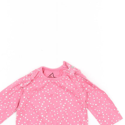 Earlydays Baby Pink Polka Dot  Basic T-Shirt Size 3-6 Months